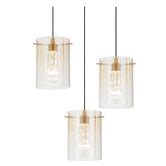 Bright Sea Lighting Ximena Metal &amp; Glass LED 3 Light Pendant
