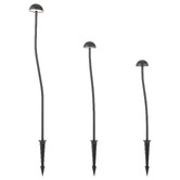 Bright Sea Lighting 3 Piece Kittisak Aluminium LED Garden Spike Light Set