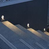 Bright Sea Lighting Iker Stainless Steel &amp; Glass LED Step Light