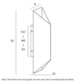 Bright Sea Lighting Niran Aluminium Up/Down LED Outdoor Wall Light