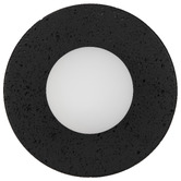 Bright Sea Lighting Mathilde Black Frost Glass Outdoor Wall Light