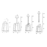 Bright Sea Lighting Scottsdale Small Brass 3-Way Exterior Pendant