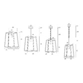 Bright Sea Lighting Scottsdale Large Brass 3-Way Exterior Pendant