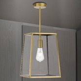 Bright Sea Lighting Scottsdale Large Brass 3-Way Exterior Pendant