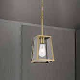 Bright Sea Lighting Scottsdale Small Brass 3-Way Exterior Pendant