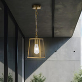 Bright Sea Lighting Scottsdale Small Brass 3-Way Exterior Pendant