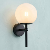 Bright Sea Lighting Breyer Iron &amp; Glass Wall Light