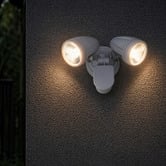 Bright Sea Lighting Luxer Twin Metal Outdoor Spotlight with Sensor