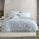 Private Collection Denim Quinn Cotton Jacquard Quilt Cover Set