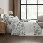 Private Collection Eva I Yarn-Dyed Cotton Jacquard Quilt Cover Set
