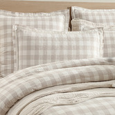 Private Collection Stone Waverley Cotton Slub Jacquard Quilt Cover Set