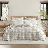 Private Collection Stone Waverley Cotton Slub Jacquard Quilt Cover Set