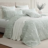 Private Collection Monsera Jacquard Quilt Cover Set