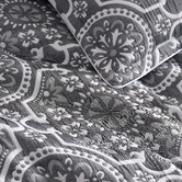 Private Collection Charcoal Mayfair Jacquard Quilt Cover Set