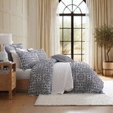 Private Collection Charcoal Mayfair Jacquard Quilt Cover Set