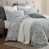 Private Collection Charcoal Mayfair Jacquard Quilt Cover Set