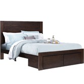 Hawthorne Home Fraya Pine Wood Bed with Drawers