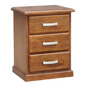 Hawthorne Home Walnut Melliodas Pine Wood Bedside Table