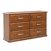 Hawthorne Home Walnut Melliodas Pine Wood Chest of Drawers