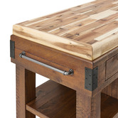 Hawthorne Home Brooke Pine Kitchen Cart
