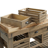 Hawthorne Home Hunter Pine Kitchen Cart