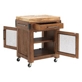 Hawthorne Home Riviera Wooden Kitchen Cart