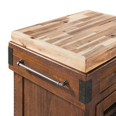Hawthorne Home Brooke Pine Kitchen Cart