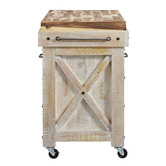 Hawthorne Home Finnegan Wooden Kitchen Cart