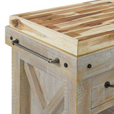 Hawthorne Home Finnegan Wooden Kitchen Cart
