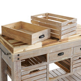 Hawthorne Home Yukon Wooden Kitchen Cart