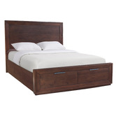 Hawthorne Home Denham Pine Wood Bed Frame with Storage Drawers