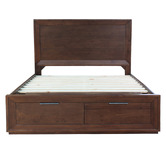 Hawthorne Home Denham Pine Wood Bed Frame with Storage Drawers
