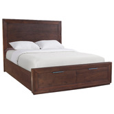 Hawthorne Home Denham Pine Wood Bed Frame with Storage Drawers