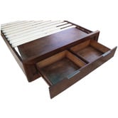 Hawthorne Home Denham Pine Wood Bed Frame with Storage Drawers