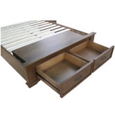 Hawthorne Home Isadora Pine Wood Bed Frame with Storage Drawers