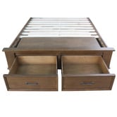 Hawthorne Home Isadora Pine Wood Bed Frame with Storage Drawers