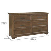 Hawthorne Home Isadora 6 Drawer Chest