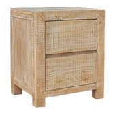 Hawthorne Home Oliver Pine Wood Bedside Table