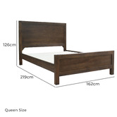 Hawthorne Home Oliver Pine Wood Bed Frame