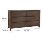 Hawthorne Home Oliver 6 Drawer Chest