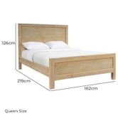 Hawthorne Home Lucas Pine Wood Bed Frame