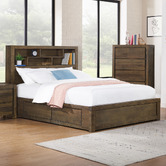 Hawthorne Home Oliver Bed Frame with Bookcase &amp; Drawers