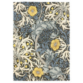 Morris &amp; Co Teal Seaweed Hand-Tufted Wool-Blend Rug