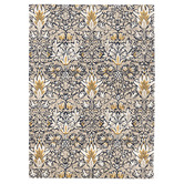 Morris &amp; Co Indigo Snakeshead Hand-Tufted Wool-Blend Rug