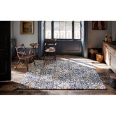 Morris &amp; Co Indigo Snakeshead Hand-Tufted Wool-Blend Rug
