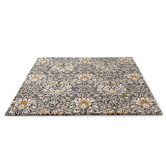 Morris &amp; Co Indigo Snakeshead Hand-Tufted Wool-Blend Rug