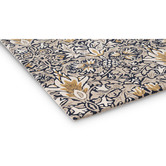 Morris &amp; Co Indigo Snakeshead Hand-Tufted Wool-Blend Rug