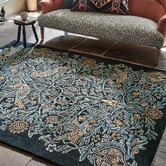 Morris &amp; Co Blue Bird Hand-Tufted Pure New Wool Rug