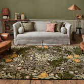 Morris &amp; Co Vine Green Bower Hand-Tufted Pure New Wool Rug