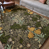 Morris &amp; Co Vine Green Bower Hand-Tufted Pure New Wool Rug